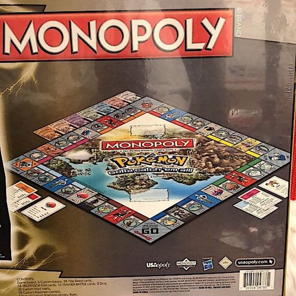 Hasbro POKEMON MONOPOLY Fast-Dealing Property Trading Game AGES 8+ NIB 2010 - Picture 4 of 15